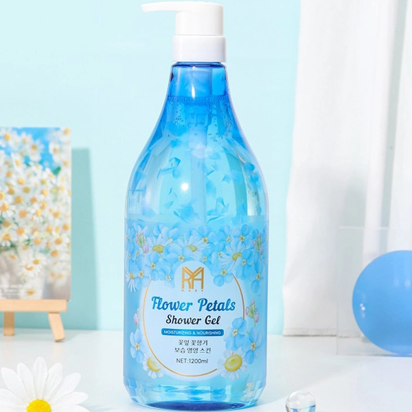 شاور ژل بدن گل بابونه مری آبی کره ای اصل آبرسان و مغذی پوست بدن 1200 میل | Flower Petals Chamomile Shower Gel Moisturizing & Nourishing 1200ML